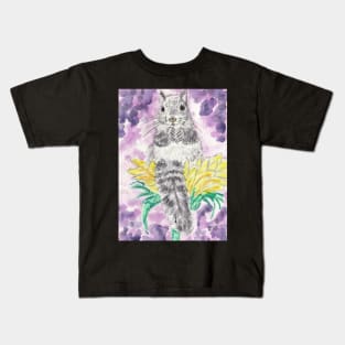 Squirrel on a flower Kids T-Shirt